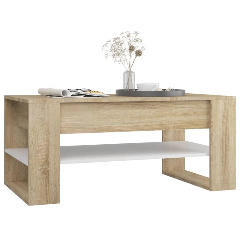 vidaXL Coffee Table multicolor 40.2"x21.7"x17.7" Engineered Wood