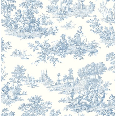 NextWall Chateau Toile Peel and Stick Wallpaper