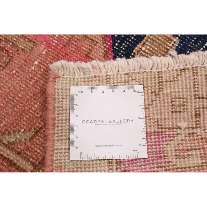 ECARPETGALLERY Hand-knotted Antalya Vintage Salmon Wool Rug - 4'5 x 9'2