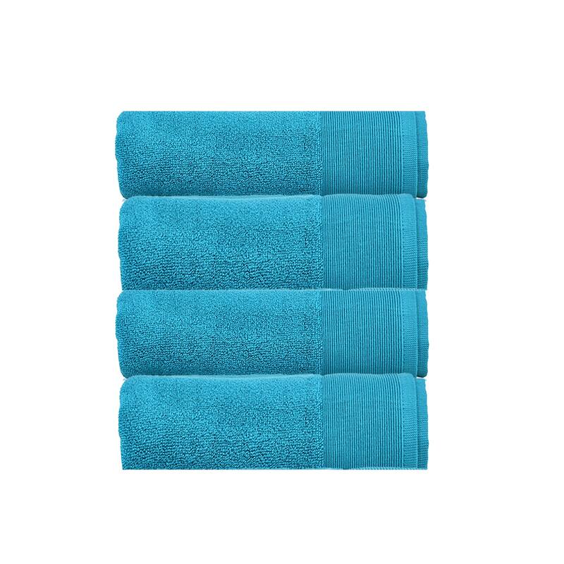 Fabstyles Camelot Hand Towel 600 GSM Zero-Twist Cotton Set of 4 - 16"x28"