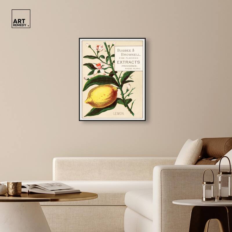 Lemon Canvas by Art Remedy