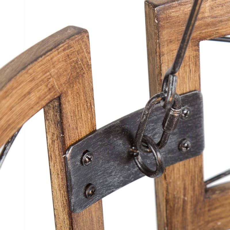 Modern Farmhouse 3-Light Drum Chandelier with Wood Grain for Dining Room - D15.5" * H 20.5"