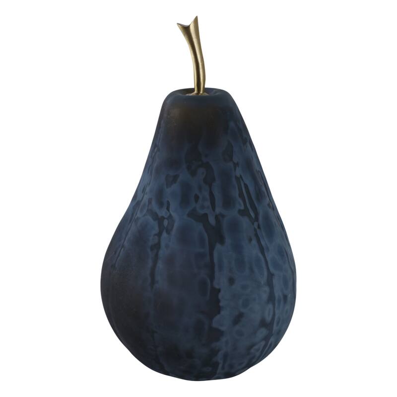 Glass Figurine Sculpture Pear Modern Home Decor Living Room Decoration