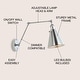 preview thumbnail 14 of 43, Elliot 7" Adjustable Arm Metal LED Wall Sconce, Chrome by JONATHAN Y