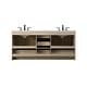 preview thumbnail 10 of 9, Elegant Lighting VF2872D Soma 72" Free Standing Double Basin Vanity