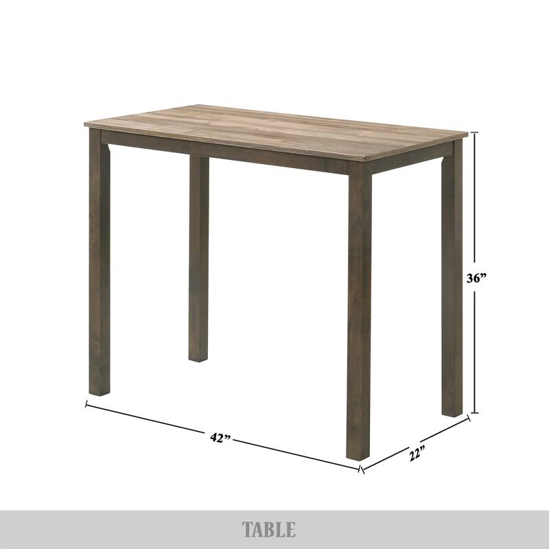 CraftPorch Classy 3-piece Counter Height Dining Set