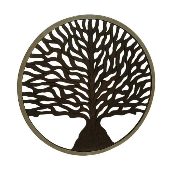 36 Inch Diameter Wooden Tree Of Life Wall Hanging - Bed Bath & Beyond ...