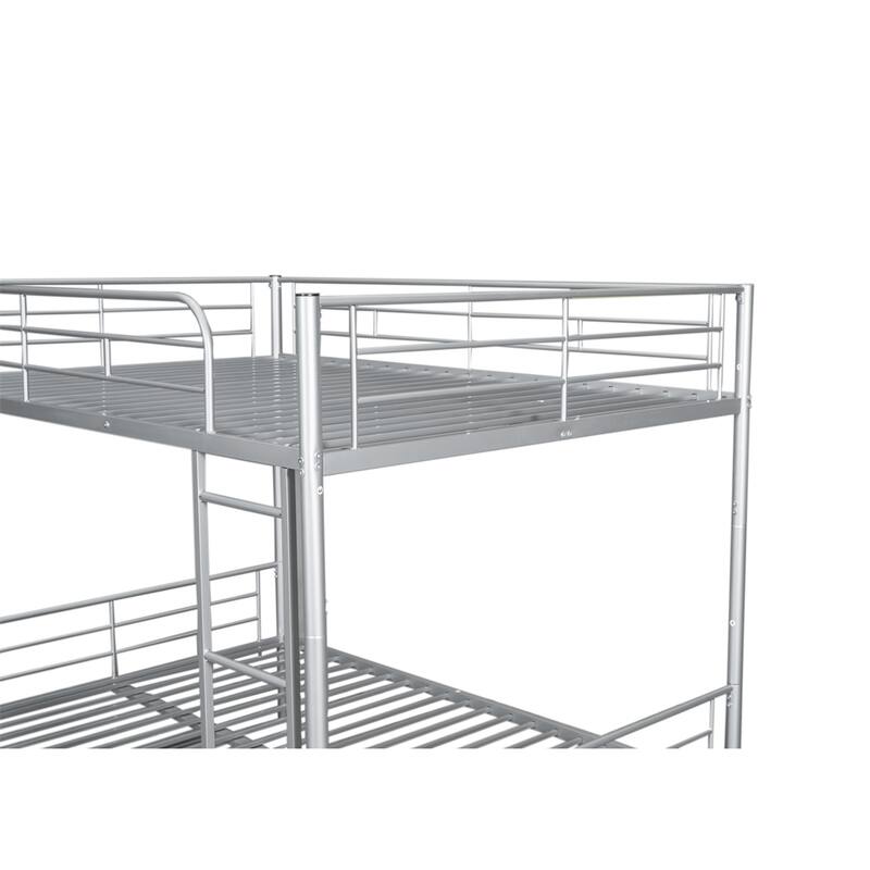 Full Over Full Metal Bunk Bed with Trundle