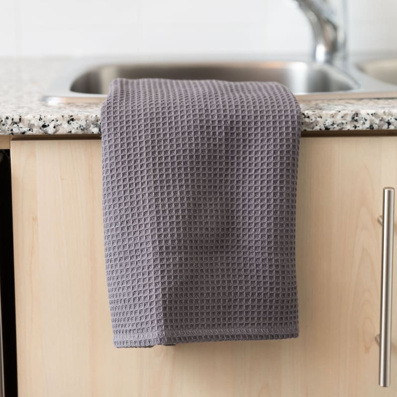 Fabstyles Broadway Waffle Cotton Kitchen Towels - 18x28