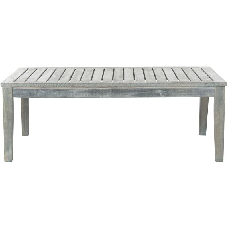 SAFAVIEH Outdoor Kaia Acacia Wood 4-Piece Patio Set - 48W x 32D x 25H