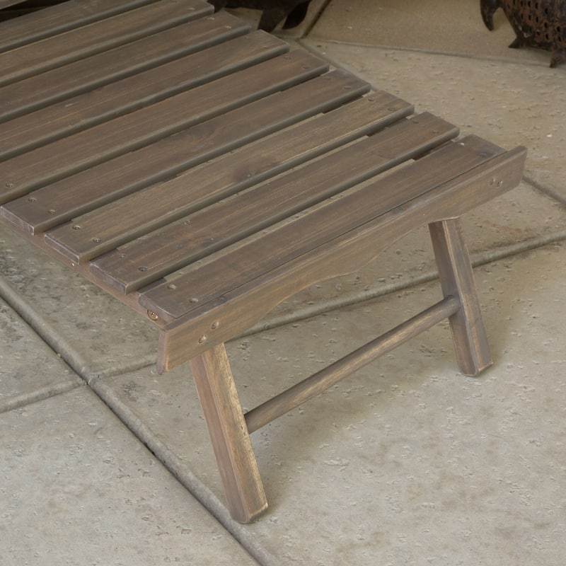 Hayle Wood Outdoor Reclining Adirondack Chair by Christopher Knight Home - 67.25" L x 29.50"W x 29.50" H