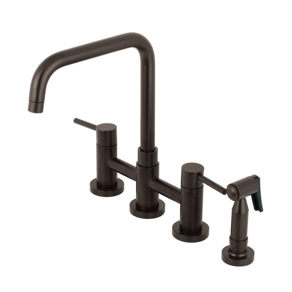 Kingston Brass Concord 1.8 GPM Bridge Kitchen Faucet - Includes Side