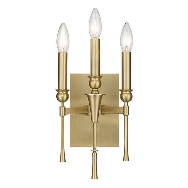 slide 2 of 8, Golden Lighting 3509-WSC Landon 3 Light 13" Tall Wall Sconce Brushed Champagne Bronze