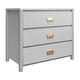 preview thumbnail 15 of 24, Little Seeds Monarch Hill Haven 3-Drawer Kids' Dresser Dove Gray