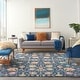 preview thumbnail 78 of 178, Nourison Passion Boho French Country Floral Area Rug. 6'7" x 9'6" - Navy - Runner