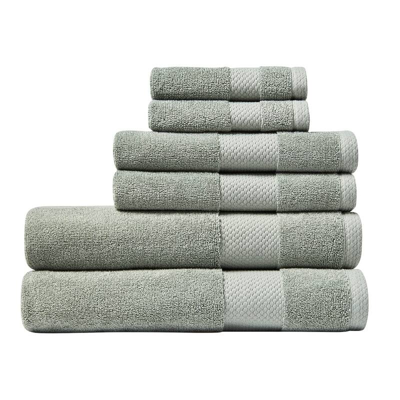Lacoste Heritage Supima 100% Cotton 6 Piece Towel Set