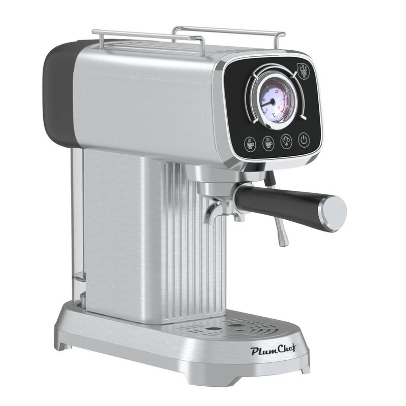 20 Bar Compact Espresso Machine with Milk Frother, Dual Shot Options