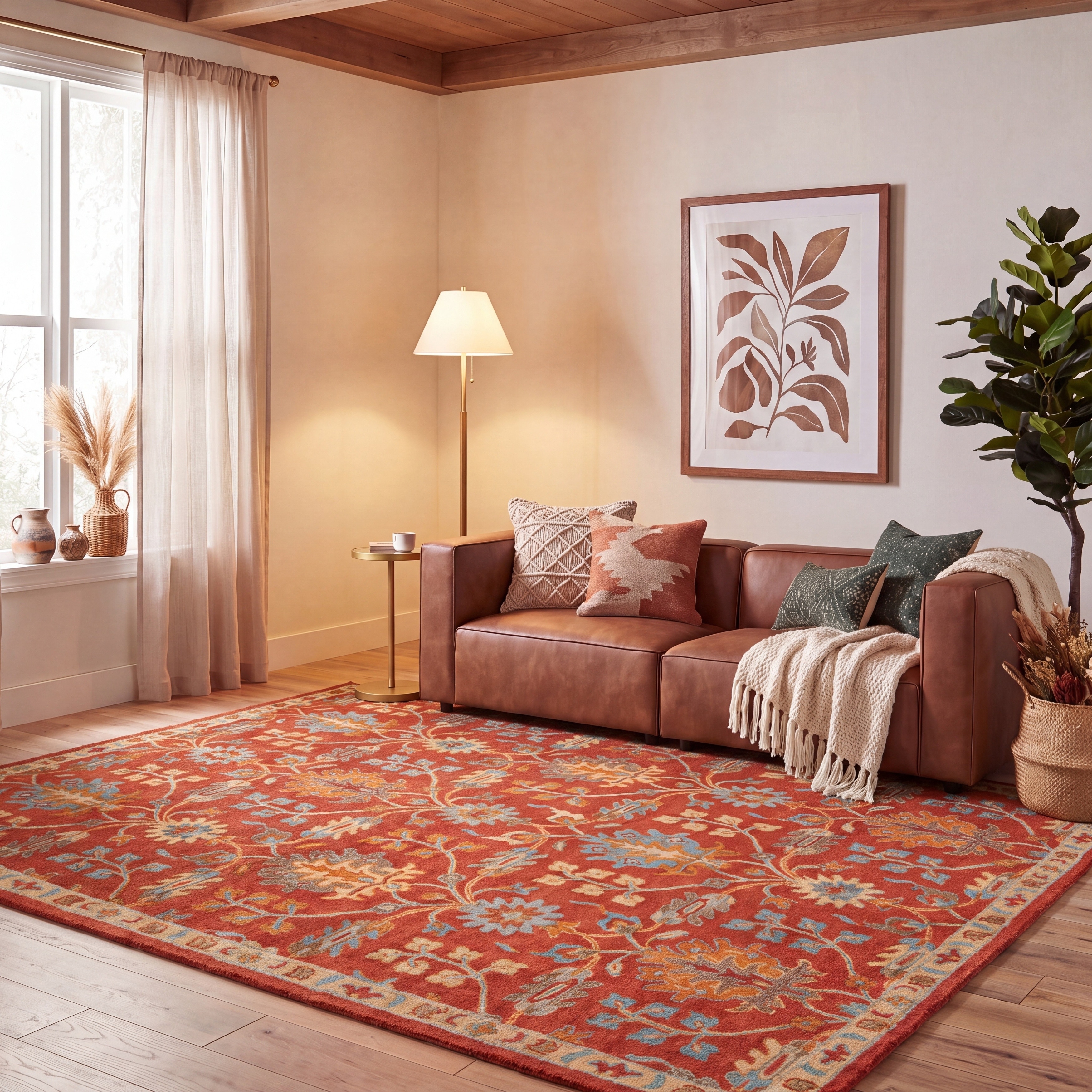 SAFAVIEH Handmade Heritage Poppy Traditional Oriental Wool Rug
