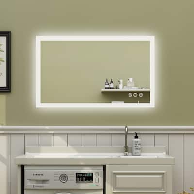 ExBrite 40 x 24 inch,Anti Fog,LED Bathroom Mirror,Backlit,Dimmable,Waterproof IP44,Both Vertical and Horizontal Wall Mounted