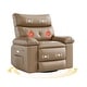 preview thumbnail 15 of 43, 37.4" Oversized Manual Recliner with Heat and Massage, 360 Swivel Rocking Chair 21.3" Seat with Cup Holder