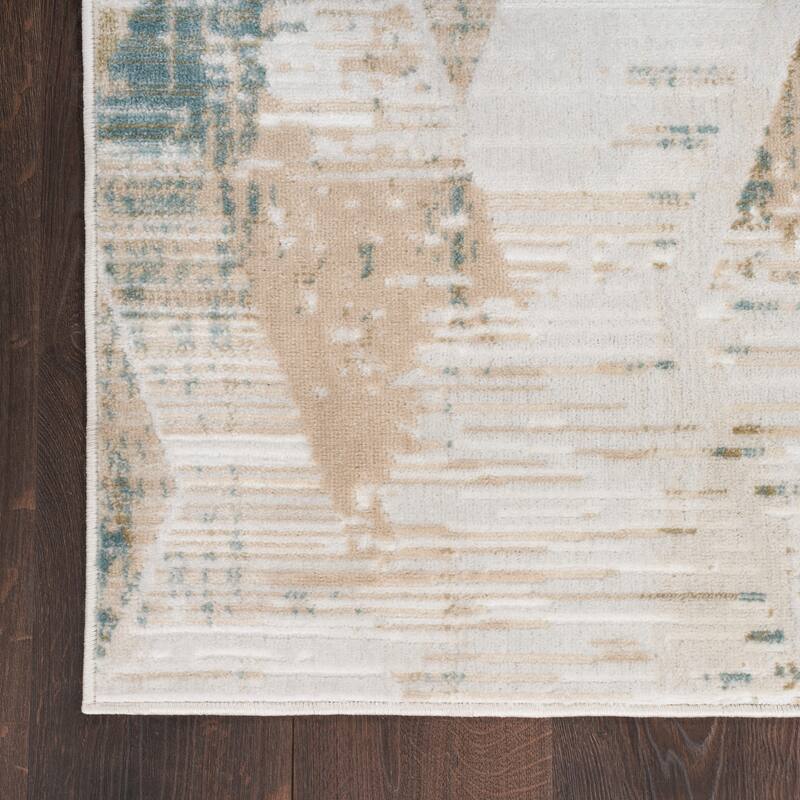 Nourison Thalia Distressed Contemporary Abstract Area Rug