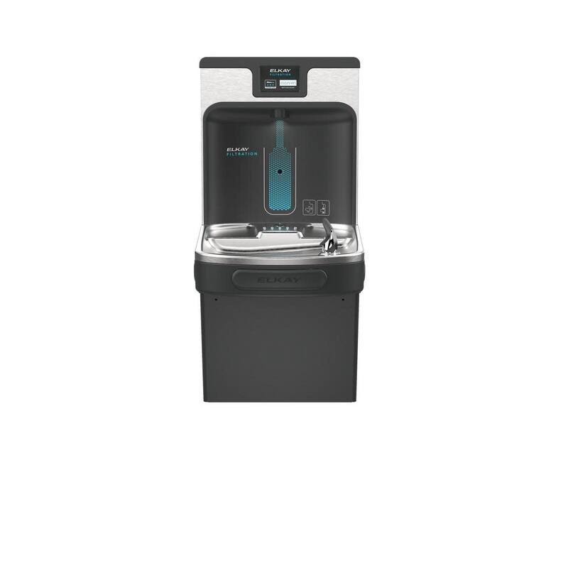 Elkay EZH2O Wall Mounted Drinking Fountain and Hands Free Bottle