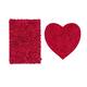 Home Weavers Bellflower Collection Absorbent Cotton 2 Piece Set Machine Washable Bath Rug