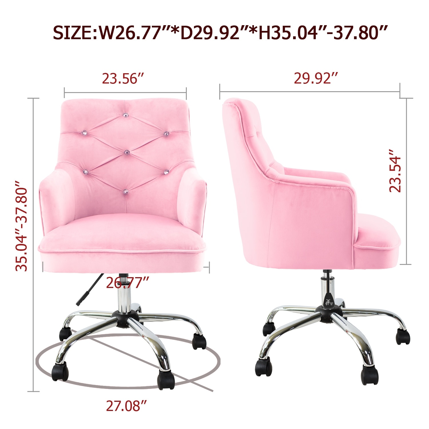 girls pink desk chair