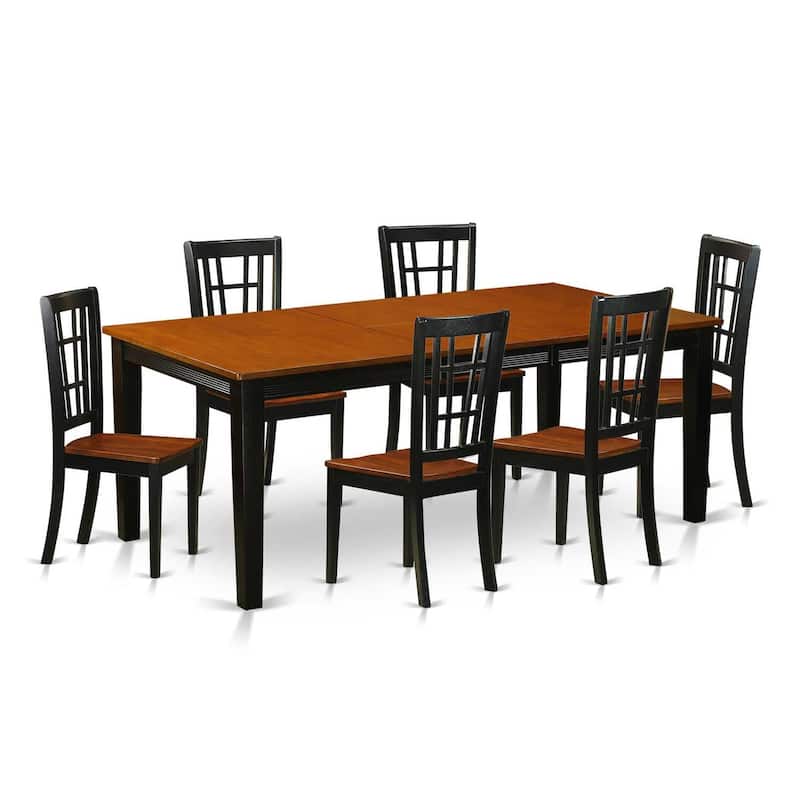 City Sleek Dining Table Set - Modern Kitchen Table with Chairs - Furniture