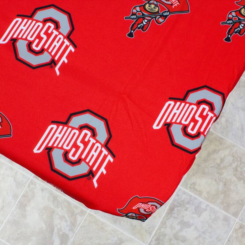 Ohio State Buckeyes Tailgate Fitted Tablecloth, 72" x 30", 6 ft table - 72" x 30", 6 ft table