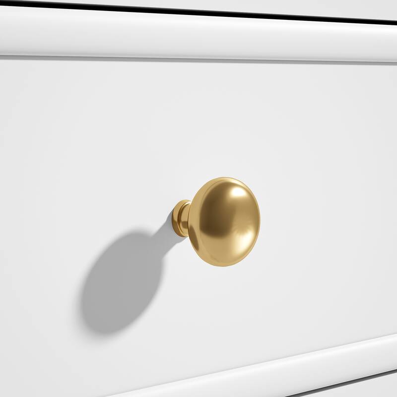 Roomfitters Bathroom Vanity with Sink, Ceramic Basin with One Tip-out Drawer, Three Side Drawers and Adjustable Shelf