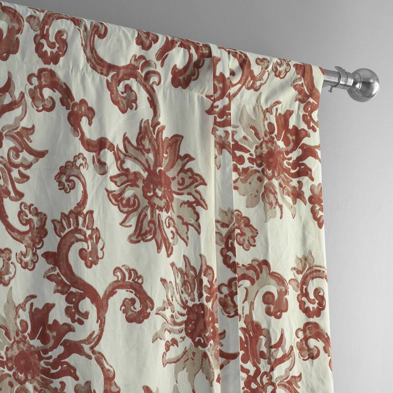 Exclusive Fabrics Indonesian Printed Cotton Tie-Up Window Shade - 46 X 63