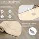 preview thumbnail 96 of 189, Home Weavers Waterford Collection Cotton Toilet Lid Rug | Elastic Fit | Fit Most Standard Toilet Lid | 18"x18"