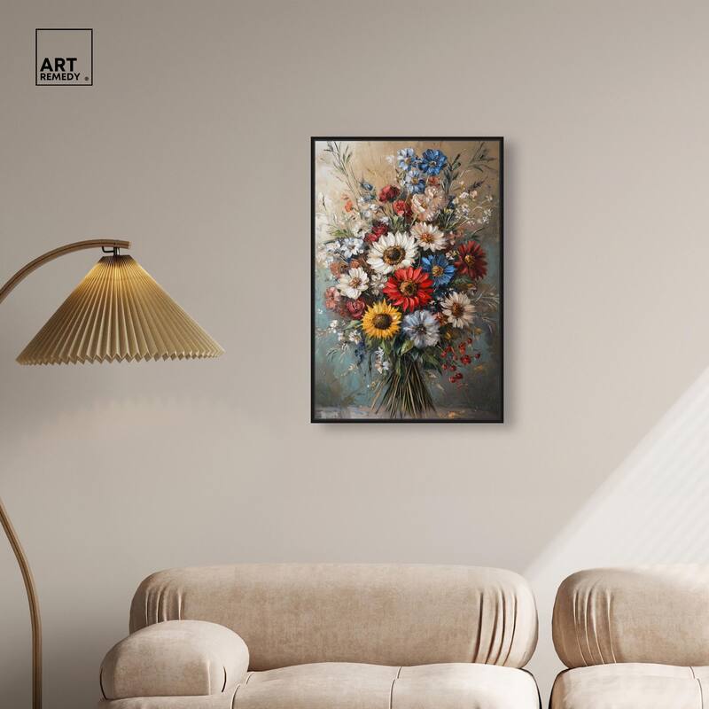 Symphony of Flowers I Canvas by Art Remedy