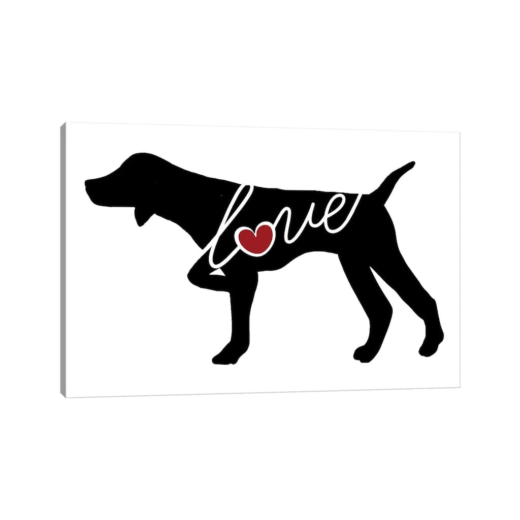 iCanvas "German Shorthaired Pointer Pointing" by Traci Anderson Canvas Print