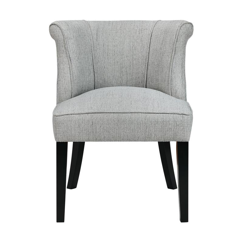 Camden 25" Textured Accent Chair - Espresso Finish Solid Wood Legs