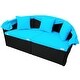 preview thumbnail 5 of 12, Outdoor Rattan Daybed with retractable canopy