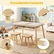 preview thumbnail 9 of 8, Costway Sensory Table Kid’s Table and Chairs Set with Detachable - See Details