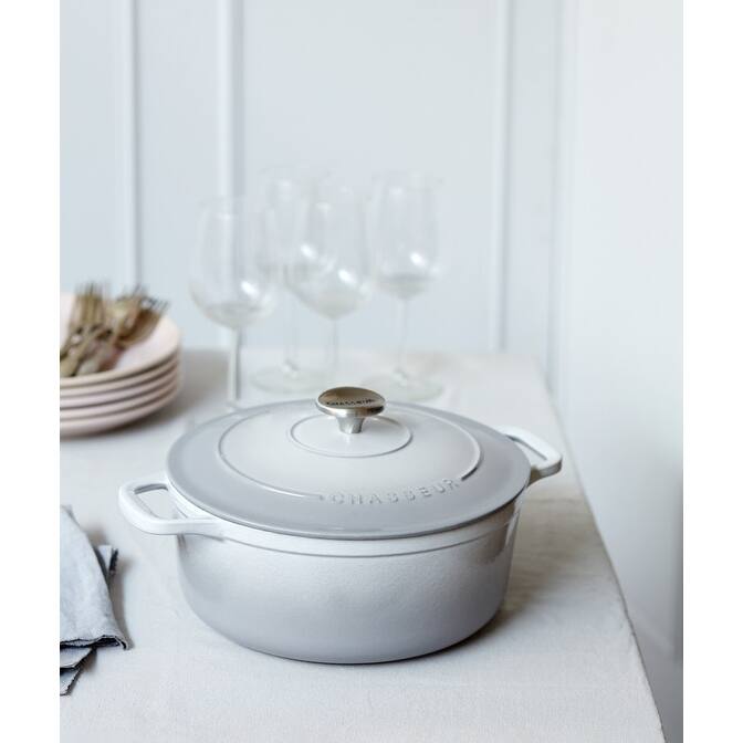 Chasseur French Enameled Cast Iron Round Dutch Oven, 2.6-quart