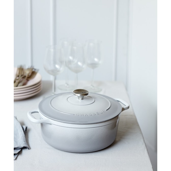 Chasseur French Enameled Cast Iron Round Dutch Oven, 6.25-quart