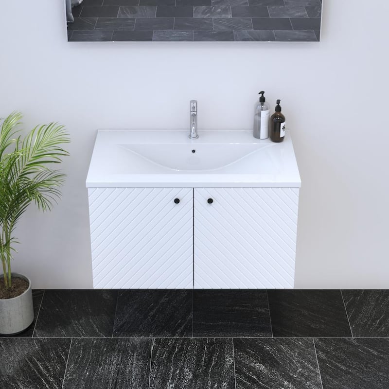 Avela 2D 80 Floating Bathroom Vanity (32" Width)