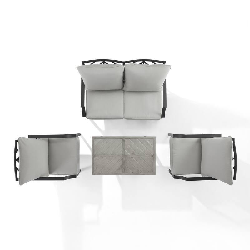 Crosley Otto 4Pc Outdoor Metal Conversation Set
