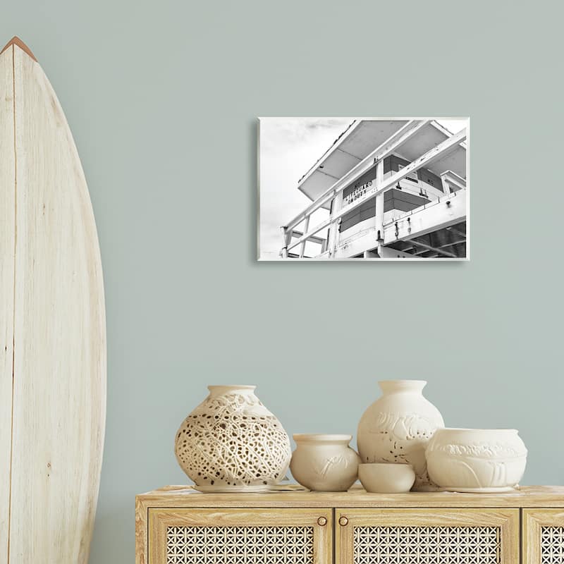 Stupell Lifeguard Building on Beach Wall Plaque Art Design By Seven Trees Design