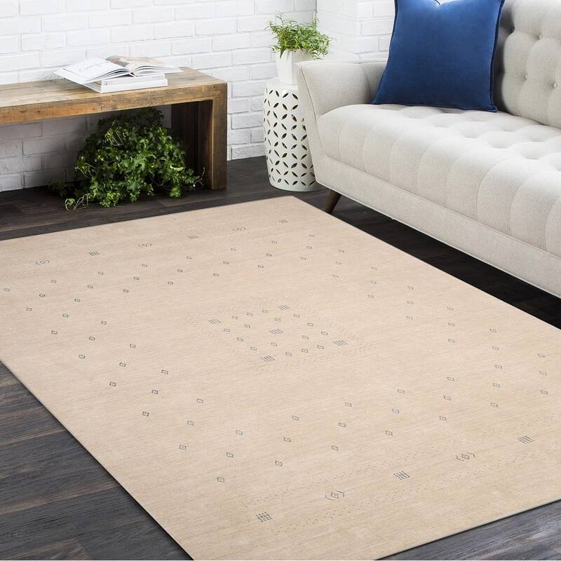 Overton Simi One-of-a-Kind Handmade Area Rug - 6' x 9' - Light Camel