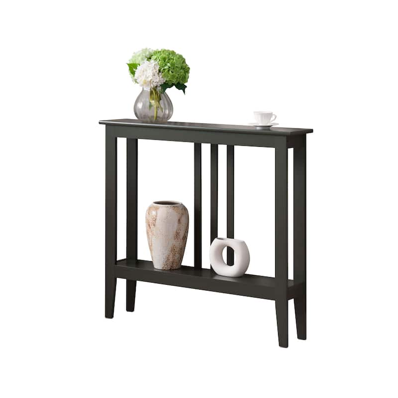 Balfour Collection Wood Modern Console Table with Shelves 36"