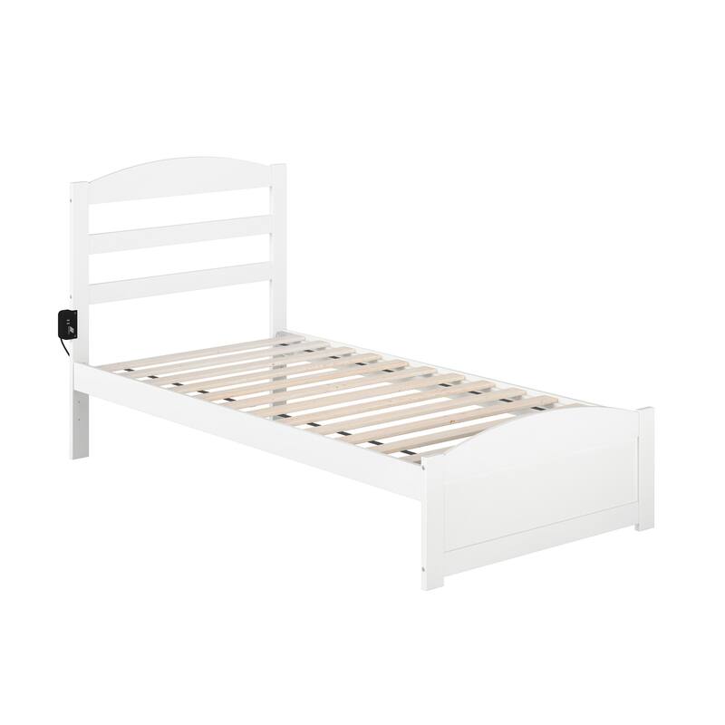 Warren Solid Wood Platform Bed with Footboard