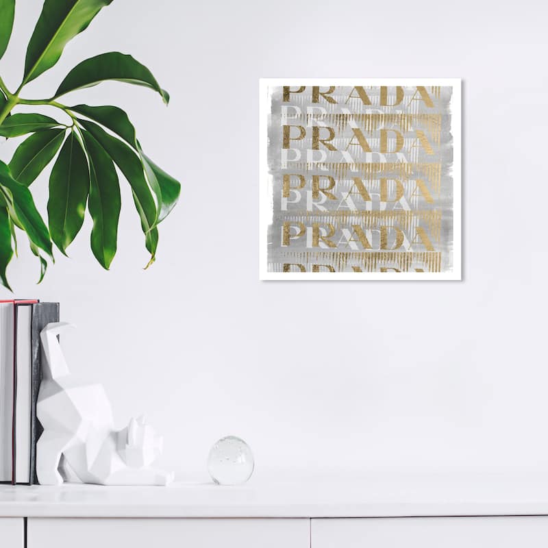 Wynwood Studio Prints Fashion and Glam Gold Pop Gold and Metallic Gold Glam Wall Art Canvas Print - 12 x 12