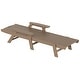 preview thumbnail 56 of 96, Laguna Hdpe All Weather Outdoor Patio Pool Reclining Chaise Lounges With Square Side Table (3-Piece Set)