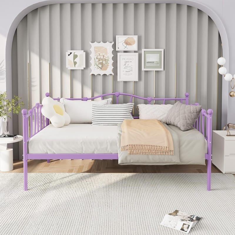 Space-Saving Twin Daybed, Sofa Bed Frame with Trundle for Living Room, Bedroom