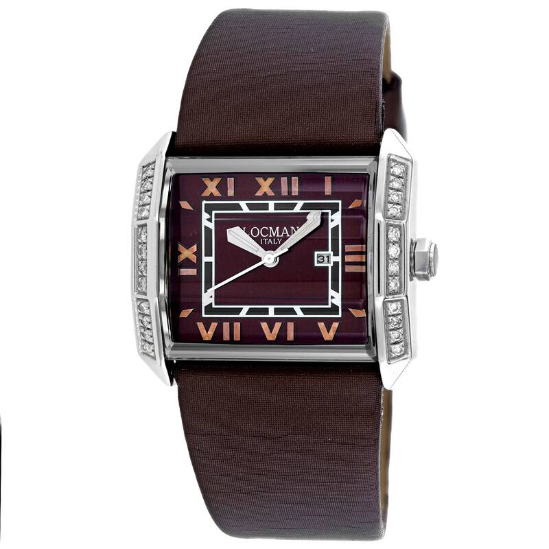 Locman Women's Diamond Classic Brown Dial Watch - 232BRD/BR - 6 (36)